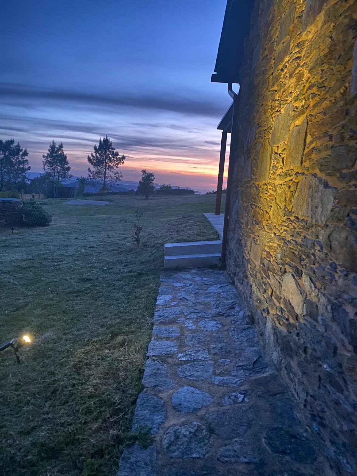 The house at dusk